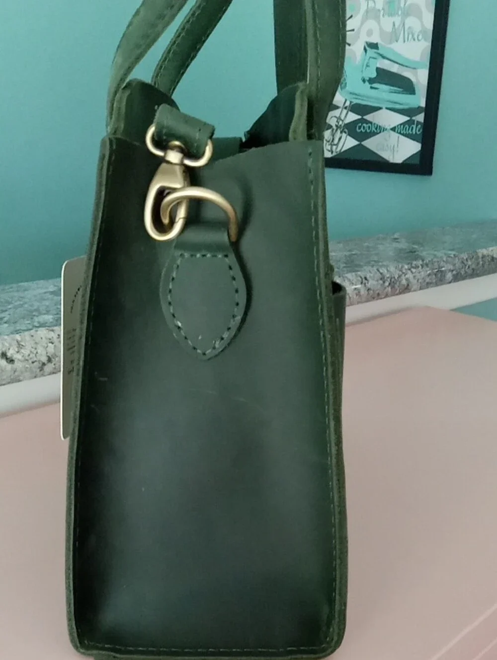 Portland Leather Evergreen Ashburn Tote NWTS